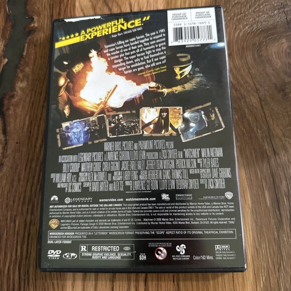 Watchmen Dvd Tested Working Rated R - Picture 2 of 6